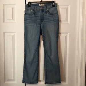 Madewell Cali Demi boot jean, size 26
